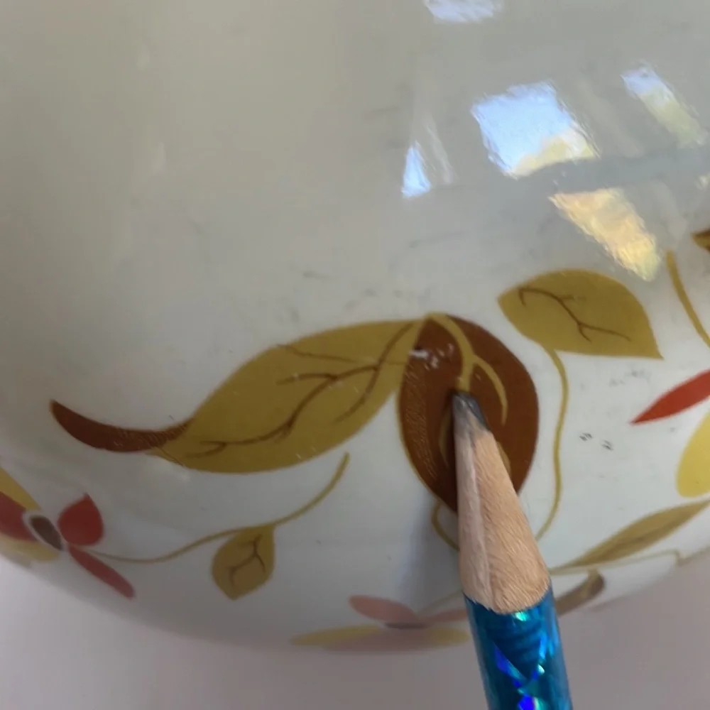 Hall Superior pitcher vintage USA Jewel Autumn leaf